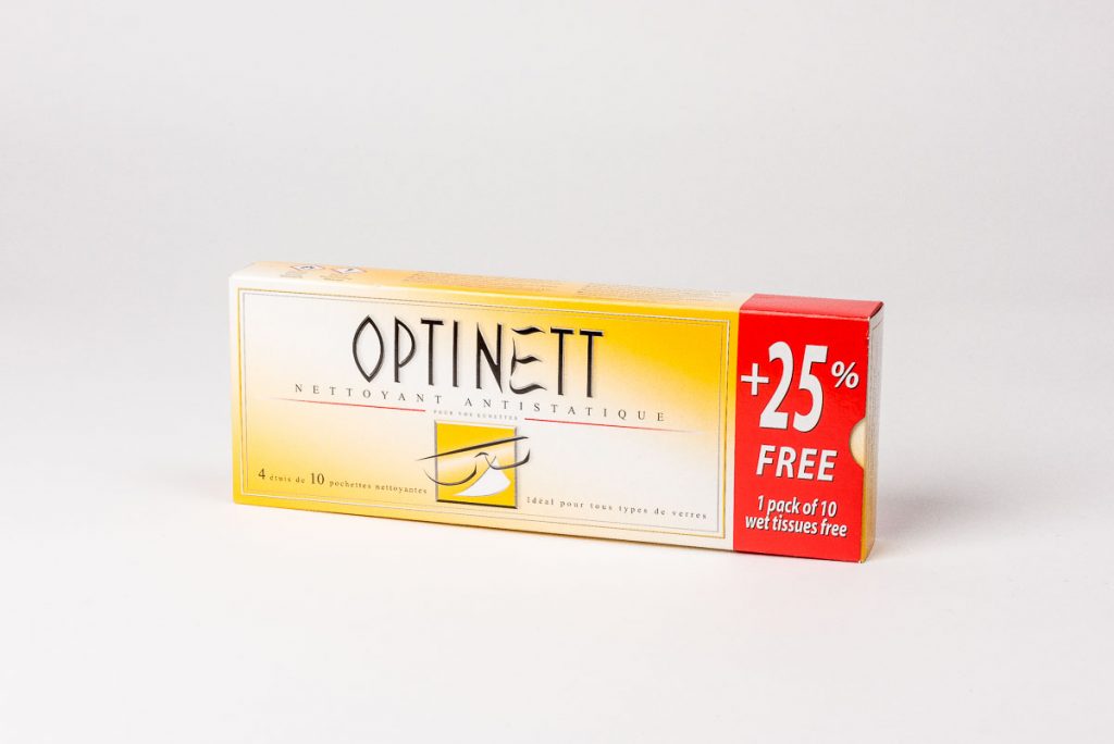 Optinett Våtservetter - Rengöring glasögon - Glasögonmäster