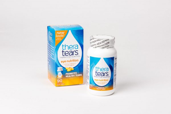 Thera Tears Nutrition, ett kosttillskott med Omega 3 & E-vitamin.