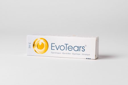 EvoTears smörande ögondroppar mot torra och irriterande ögon.